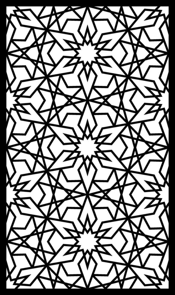 Geometric and simple pattern for panel, background, and cutting art vector