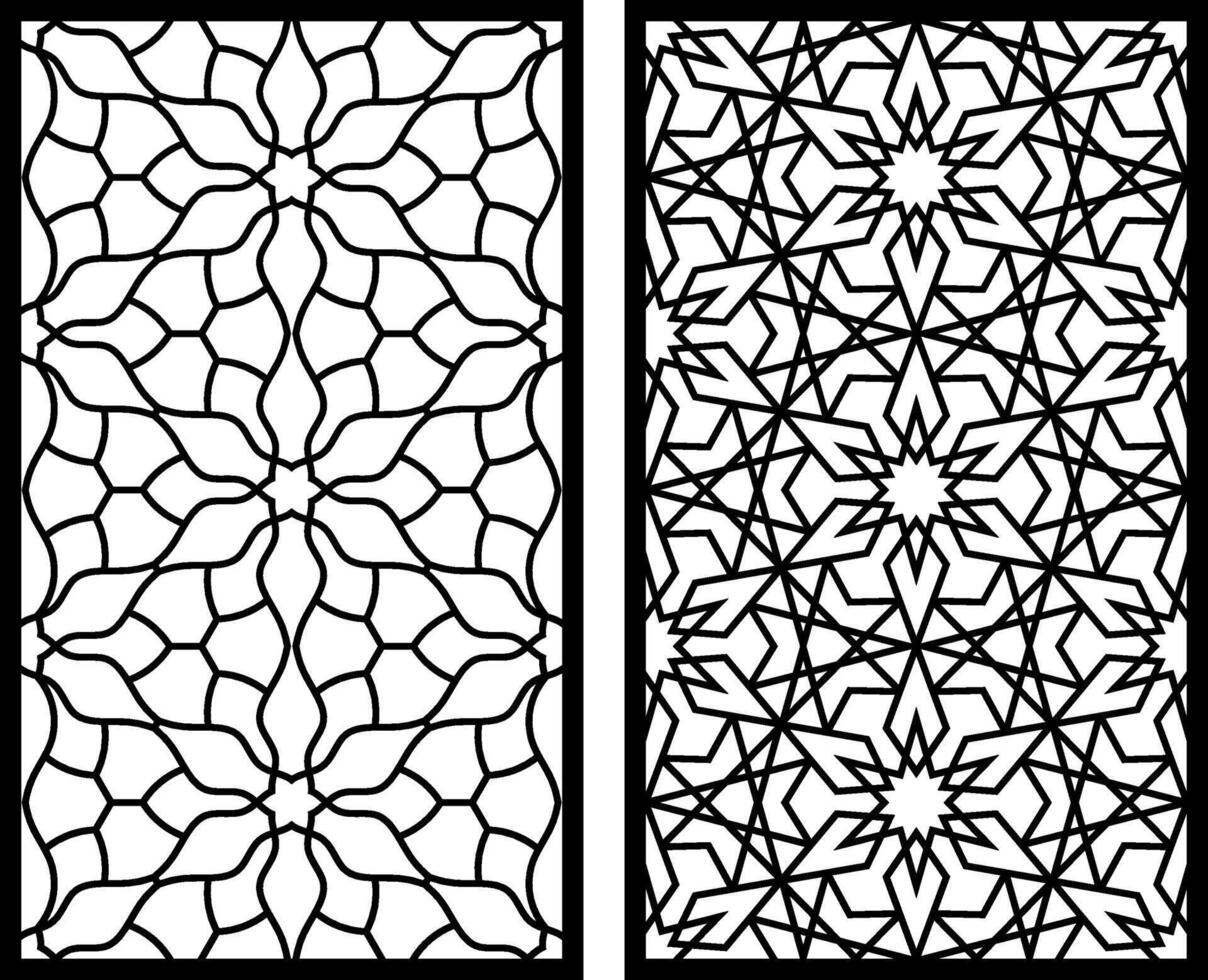 Geometric and simple pattern for panel, background, and cutting art vector