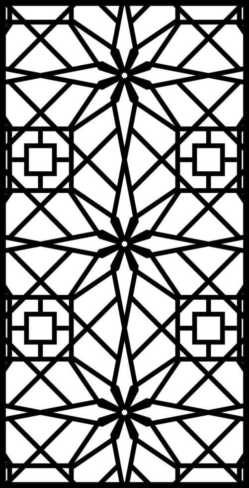 Geometric and simple pattern for panel, background, and cutting art vector
