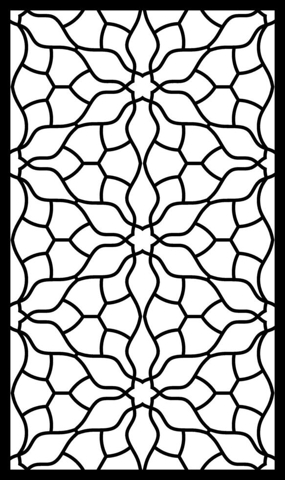 Geometric and simple pattern for panel, background, and cutting art vector