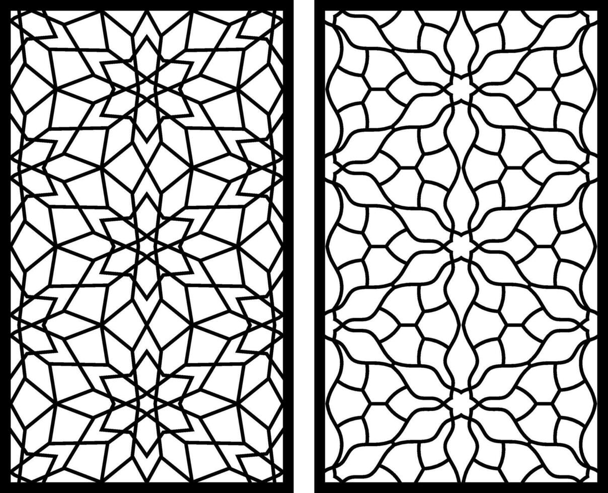 Geometric and simple pattern for panel, background, and cutting art vector