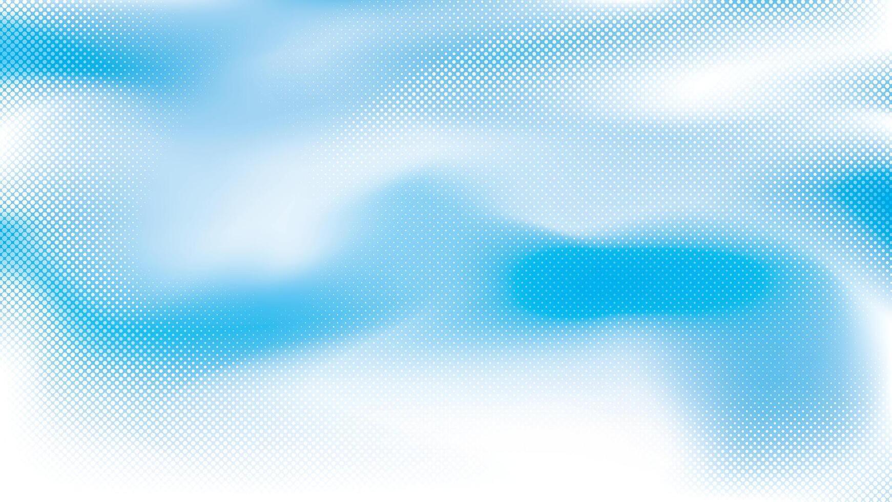 Abstract white and blue color gradient background with halftone effect. illustration. vector