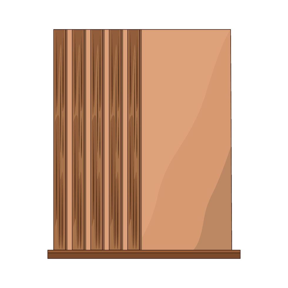 illustration of wooden wall vector