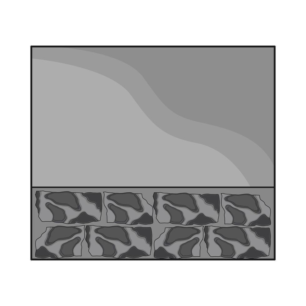 illustration of stone wall vector