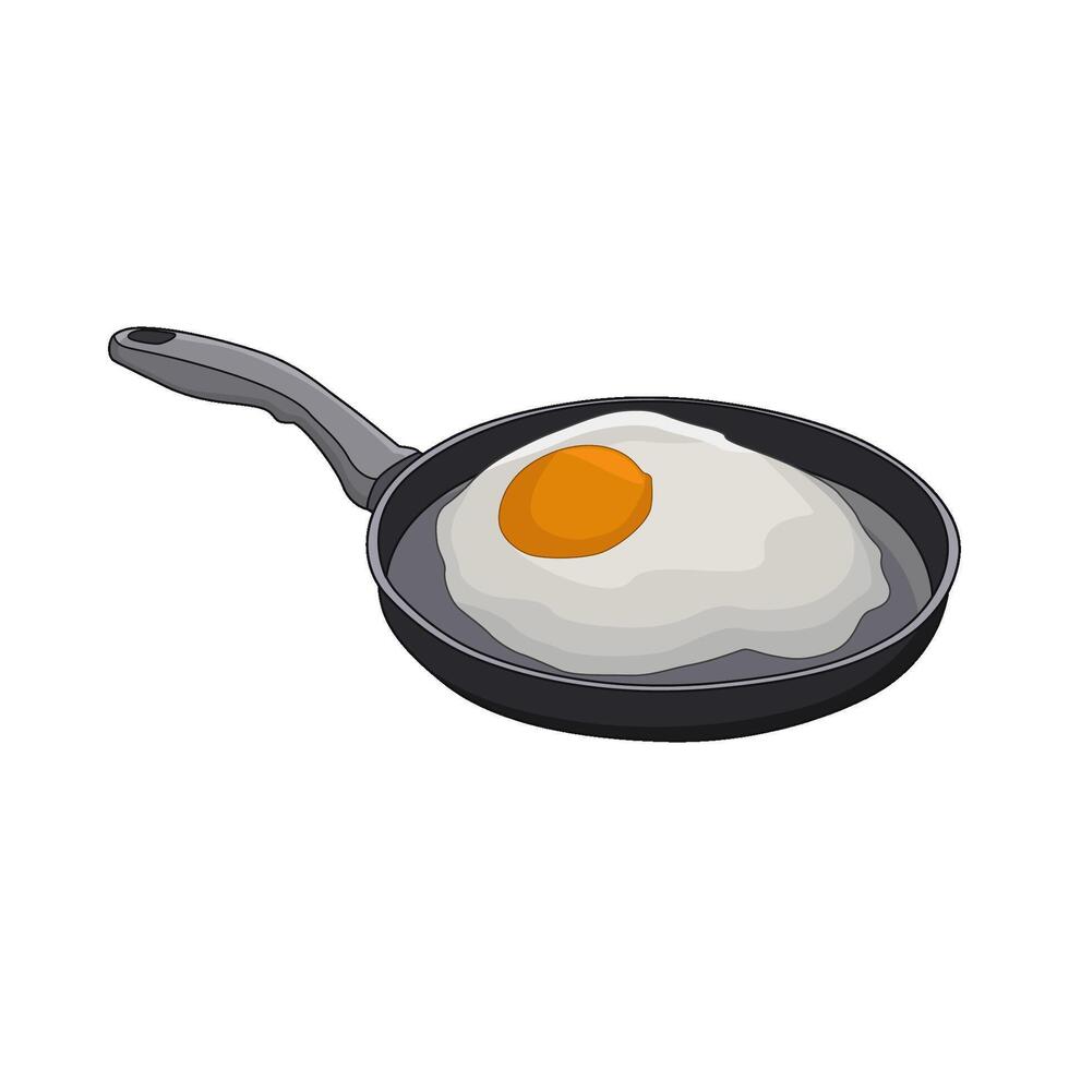 illustration of fried eggs vector