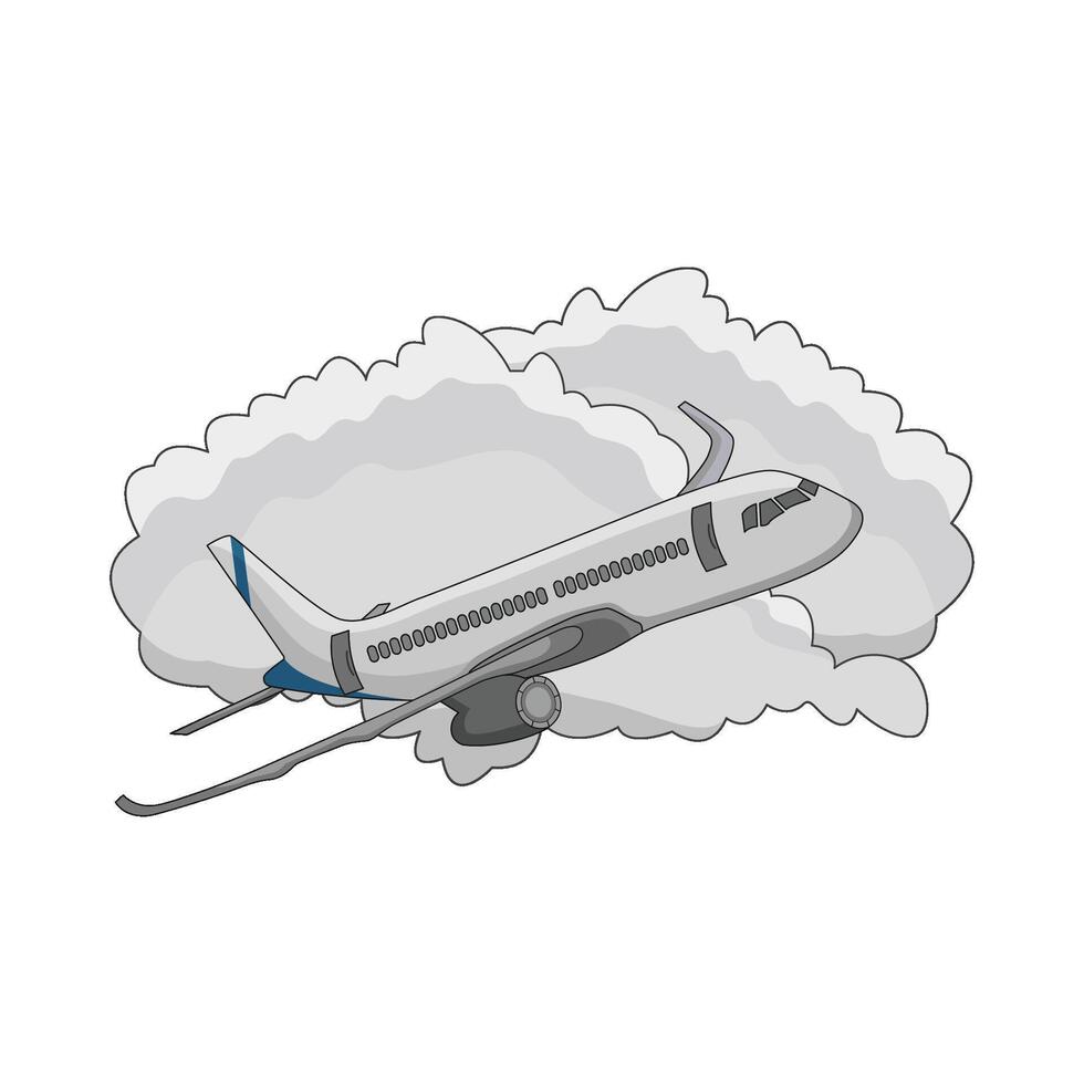 illustration of airplane vector