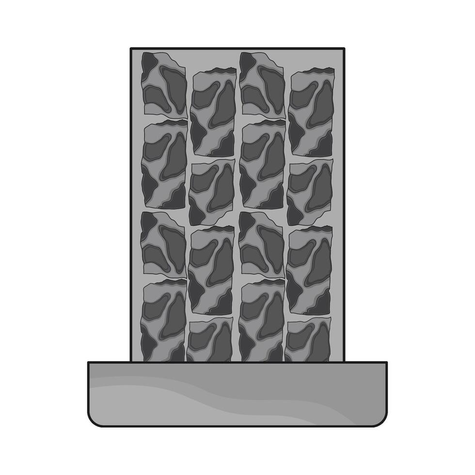 illustration of stone wall vector