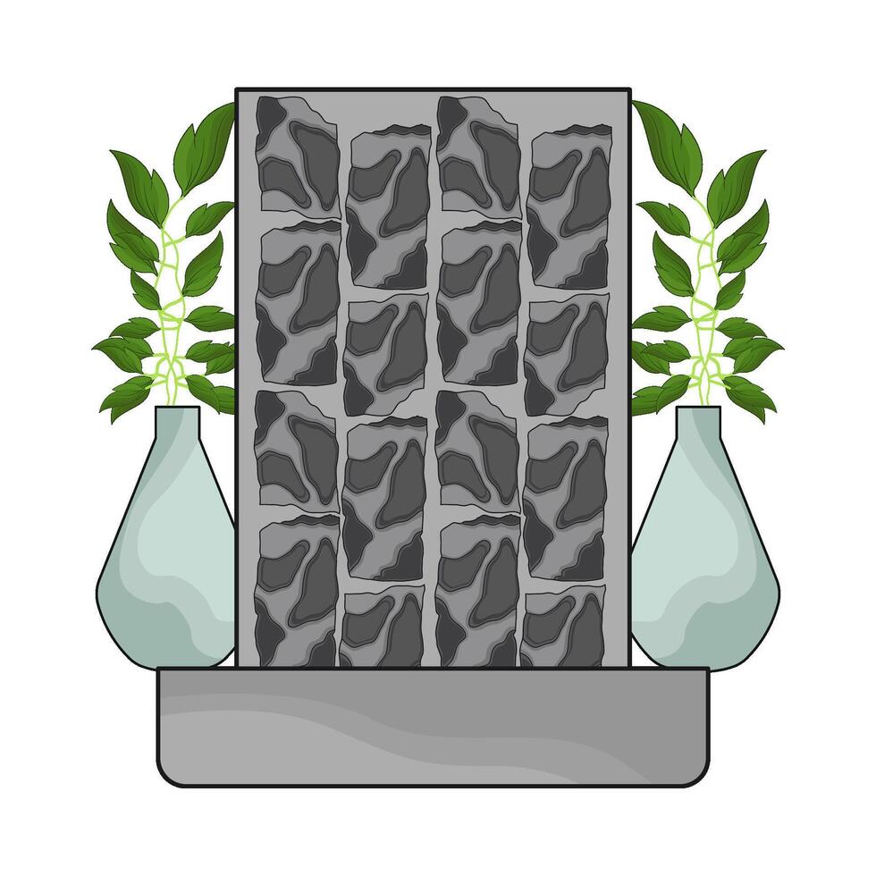 illustration of house wall vector