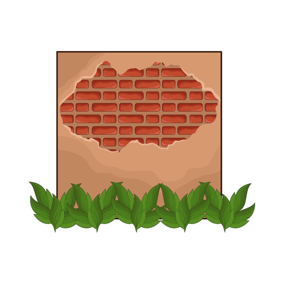 illustration of house wall vector