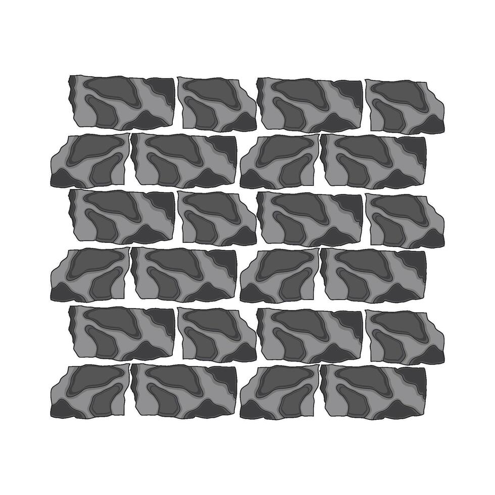 illustration of stone wall vector