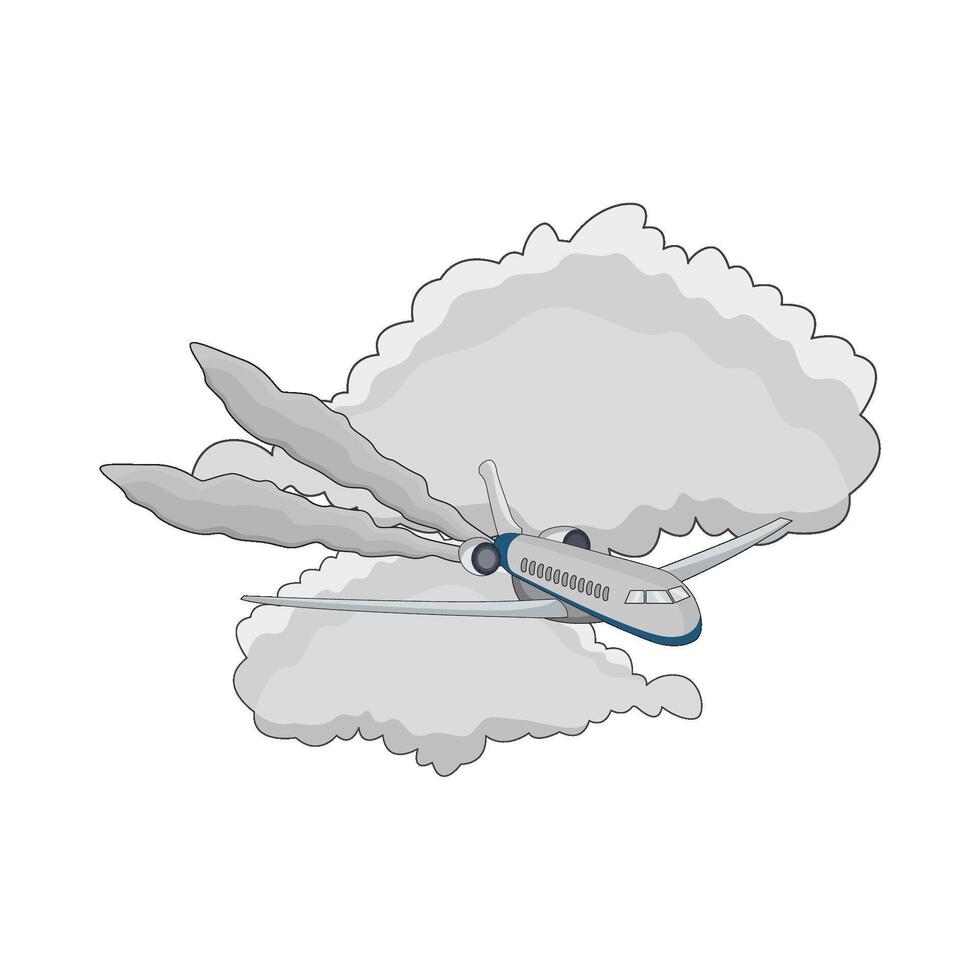 illustration of airplane vector