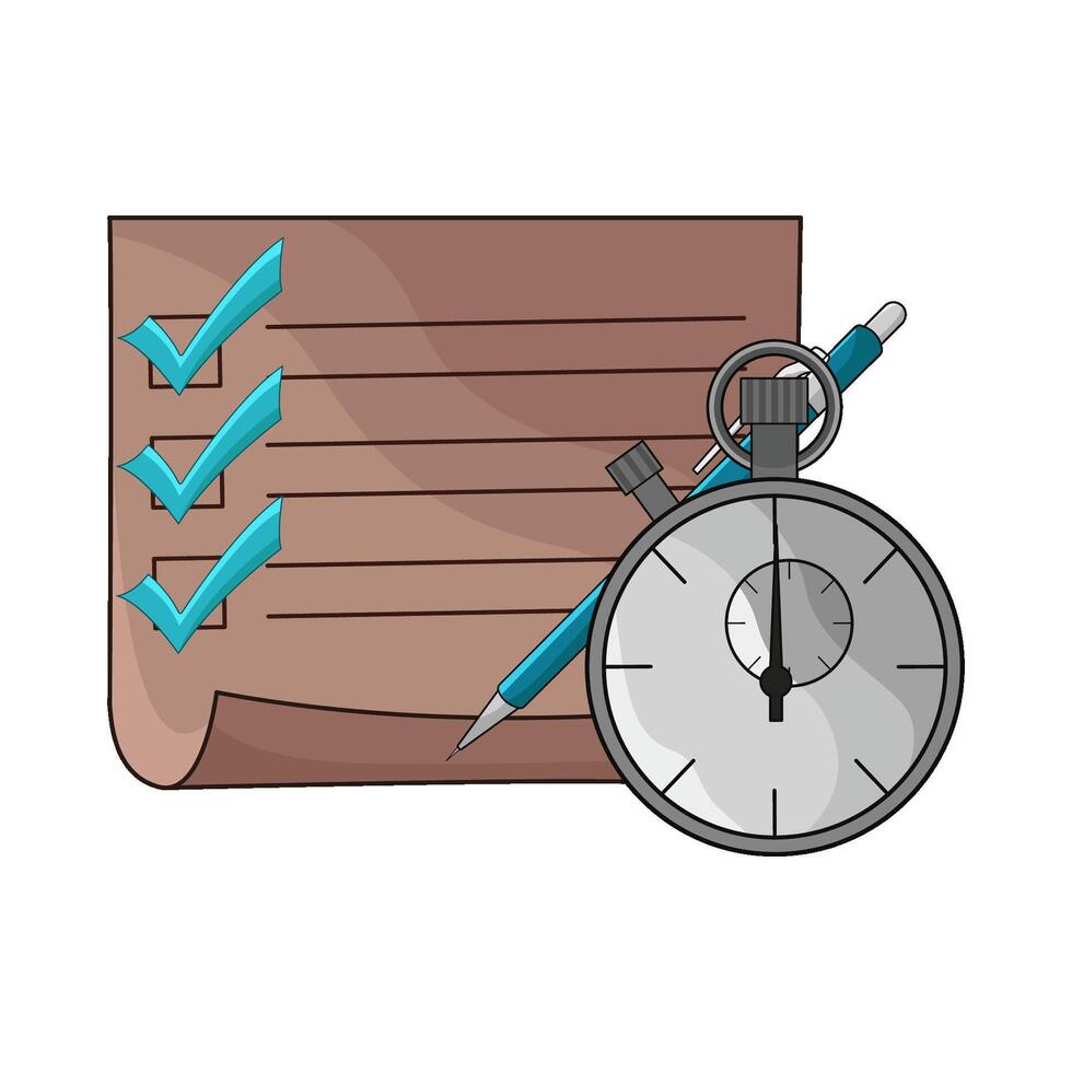 illustration of task deadline vector