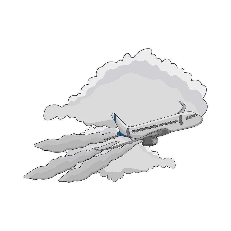 illustration of airplane vector