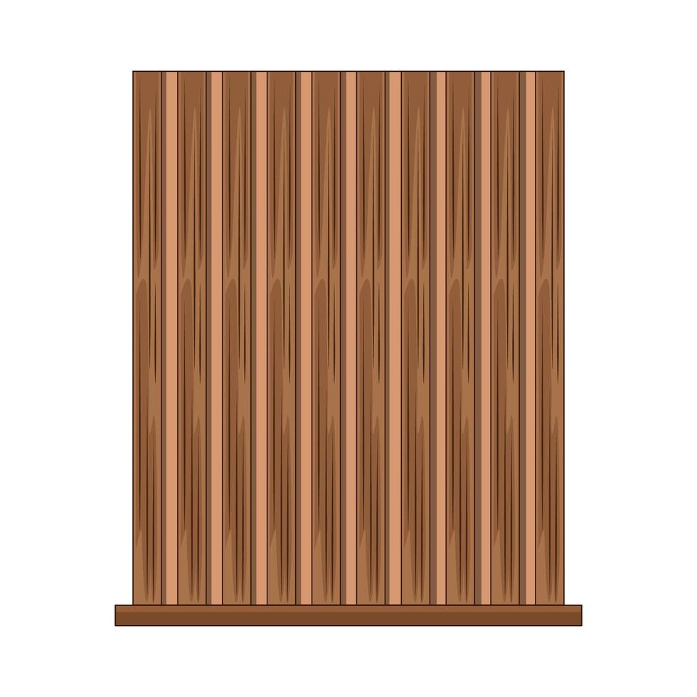 illustration of wooden wall vector