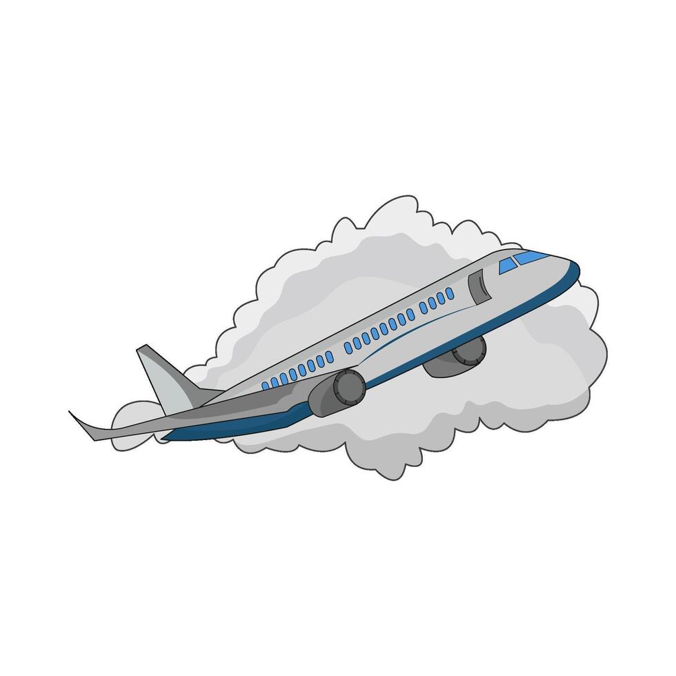 illustration of airplane vector