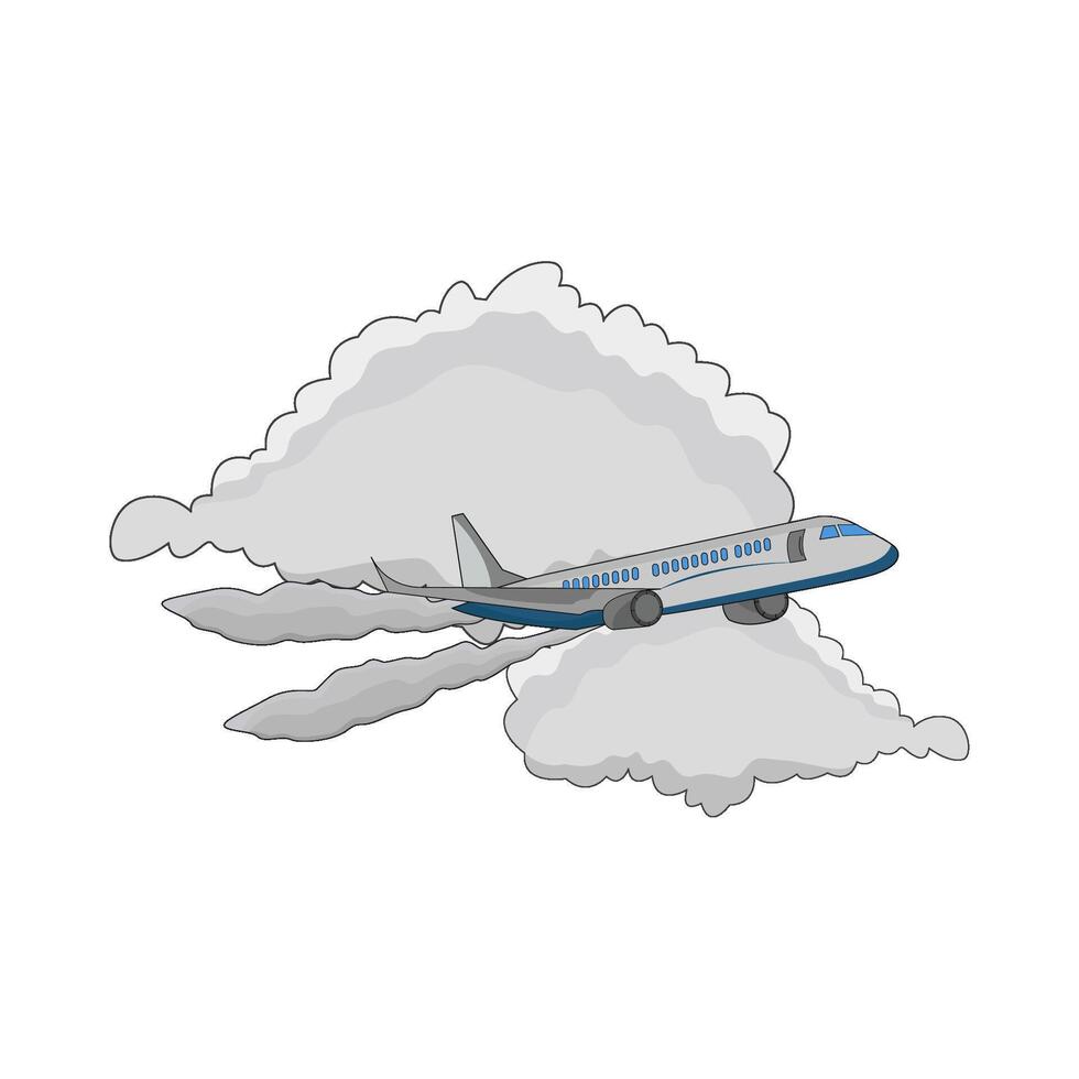 illustration of airplane vector