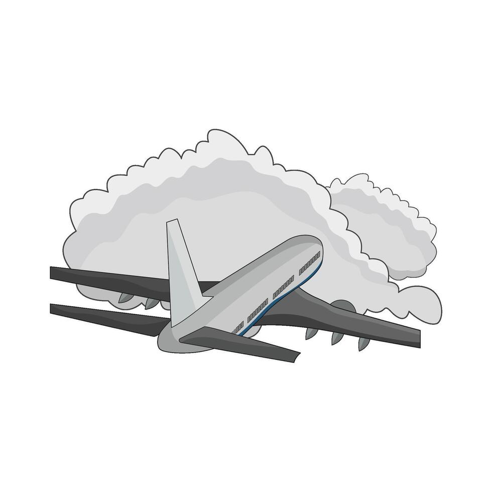 illustration of airplane vector