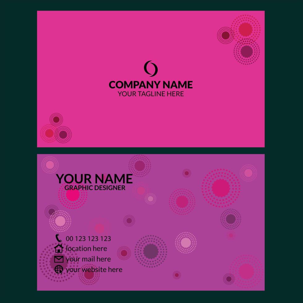 Creative Professional Business Card Design Template vector