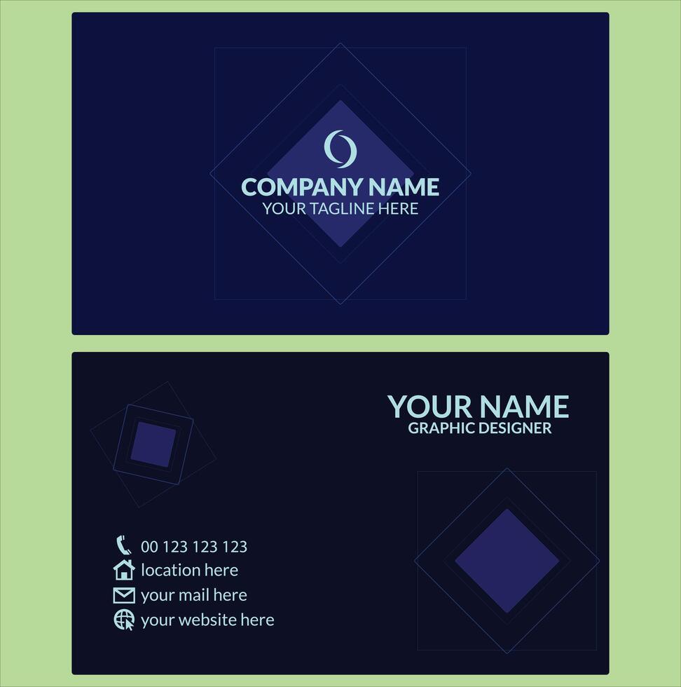 Professional creative business card design template vector