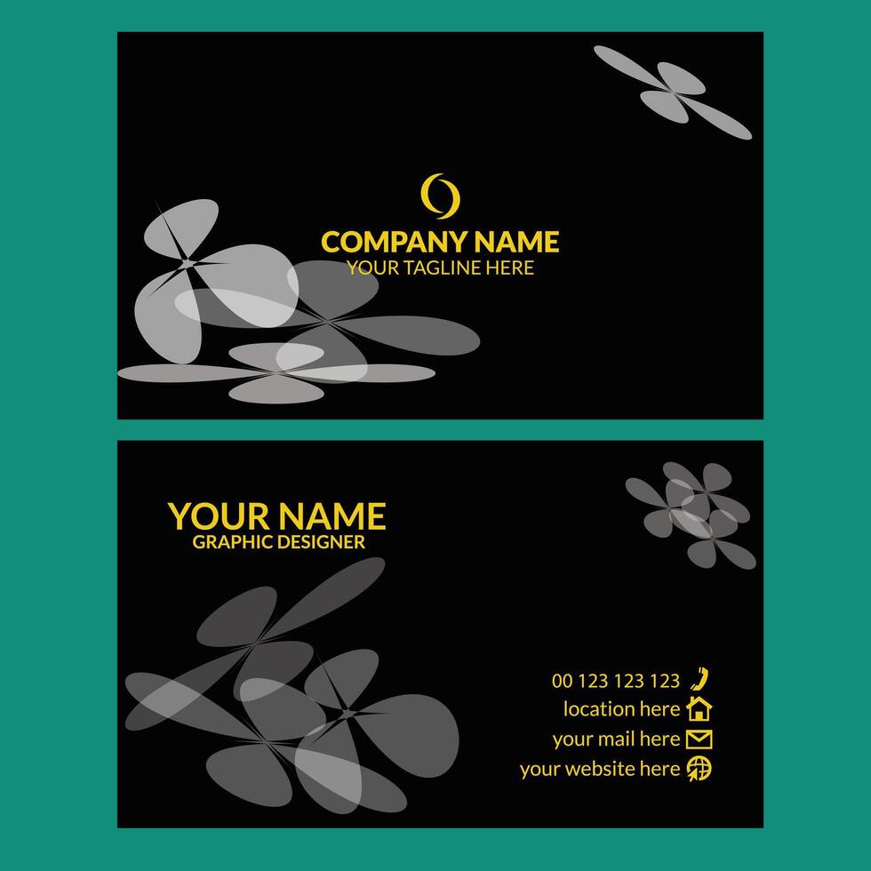 Creative Professional Business Card Design Template vector