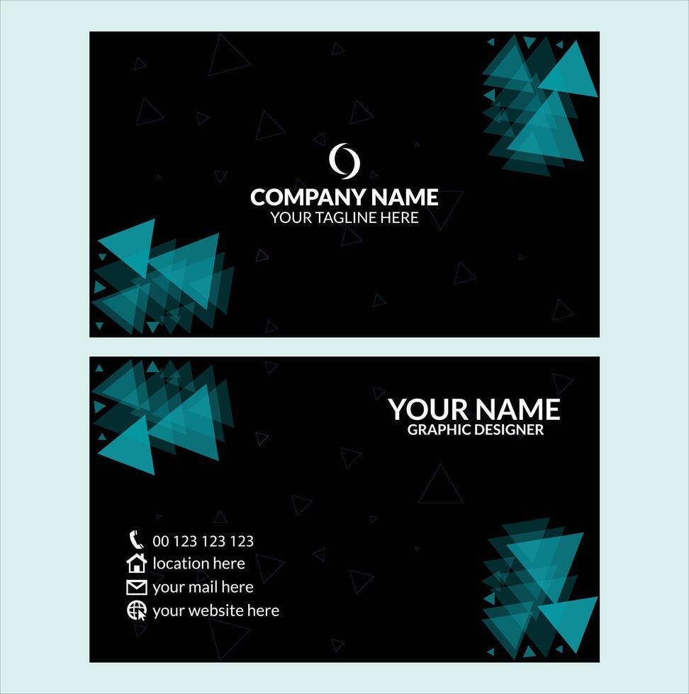 Professional creative business card design template vector