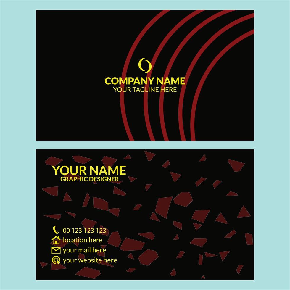 Creative Professional Business Card Design Template vector