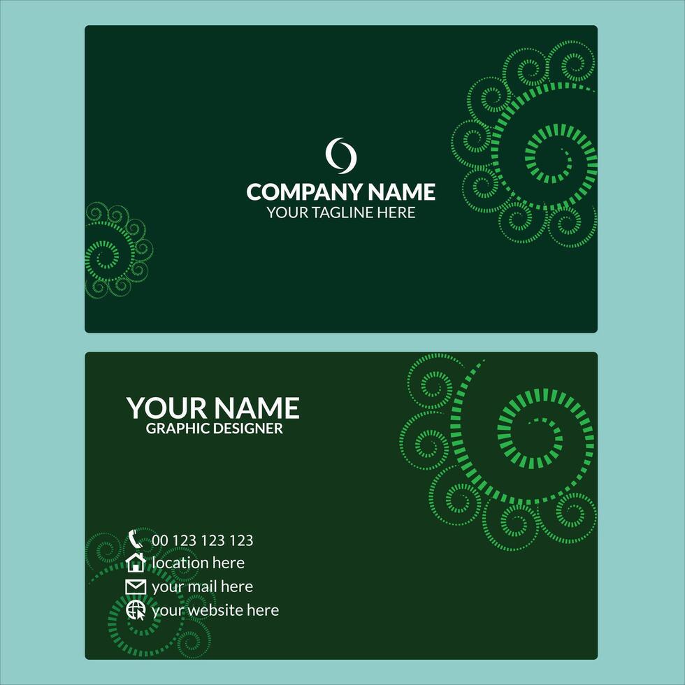 Creative Professional Business Card Design Template vector