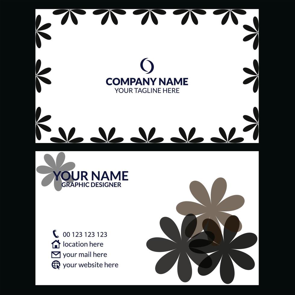 Creative Professional Business Card Design Template vector