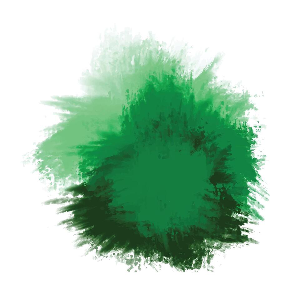 Abstract green splash on white background vector