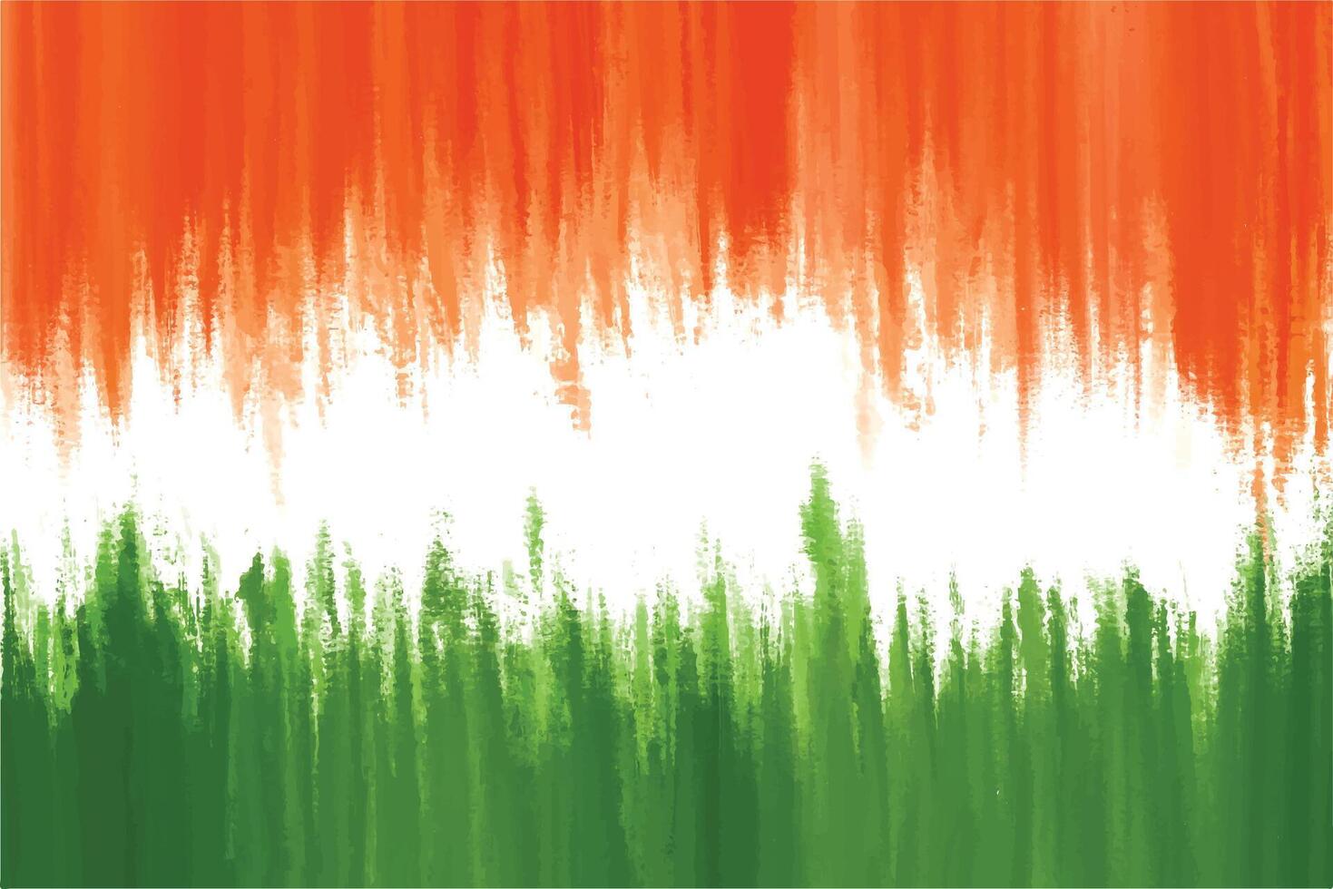 Indian flag theme Independence day 15th august tricolor background vector