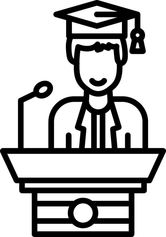 Class President Icon vector