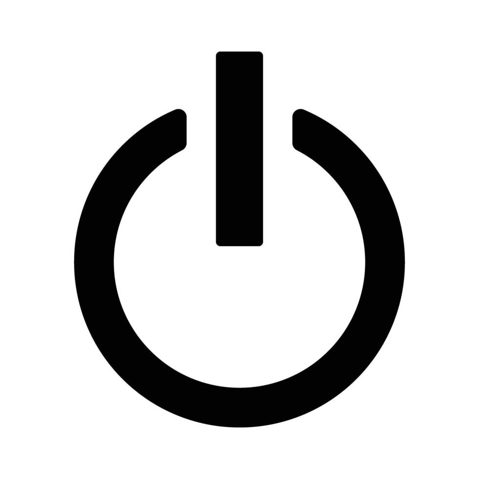 Simple Power icon vector