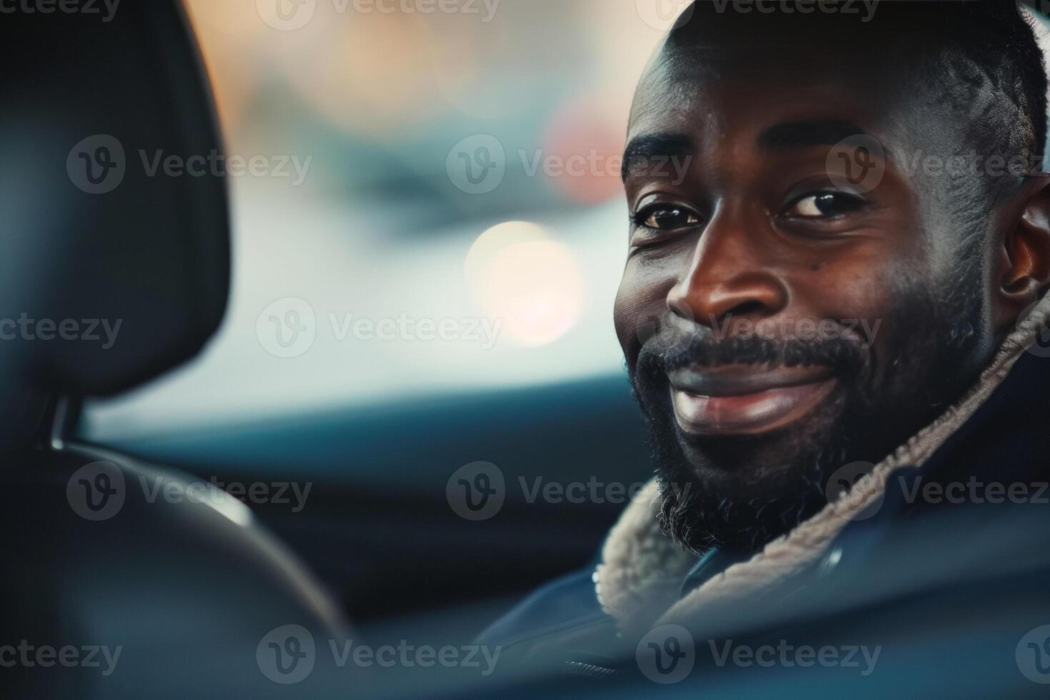 Joyful Driver on a Test Drive photo
