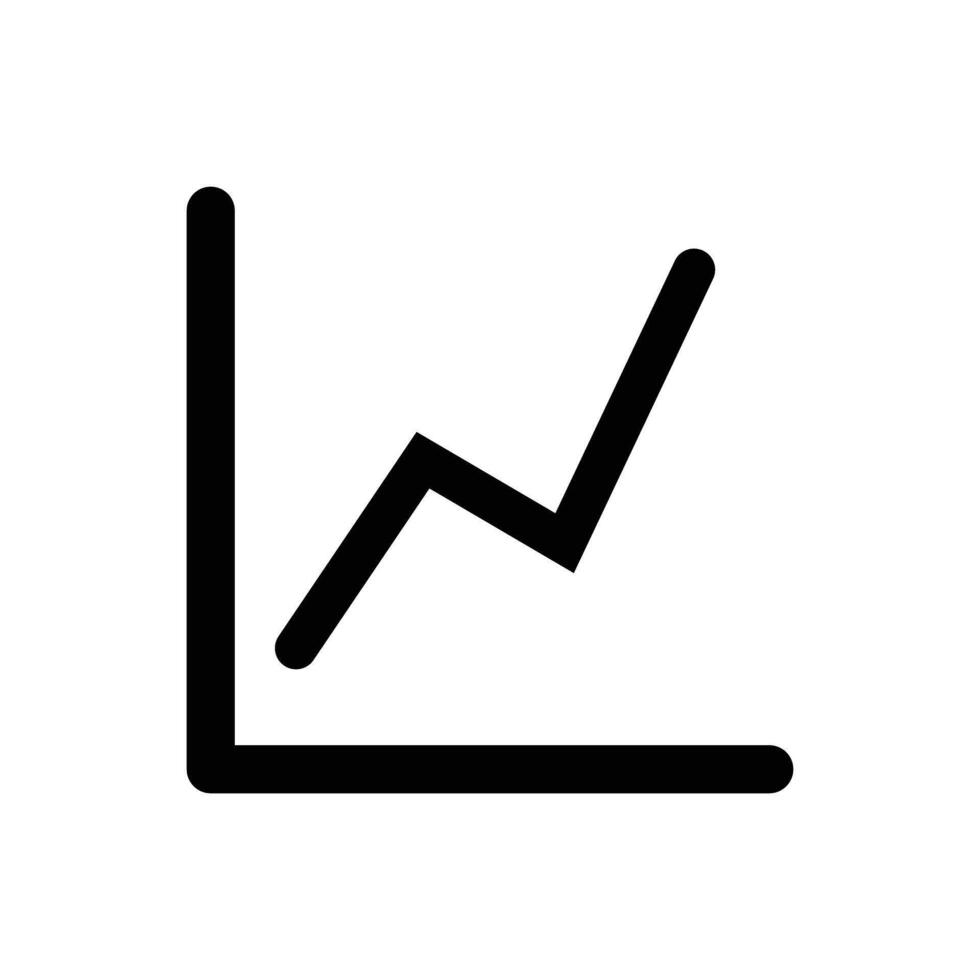 Chart silhouette icon. Business result. vector