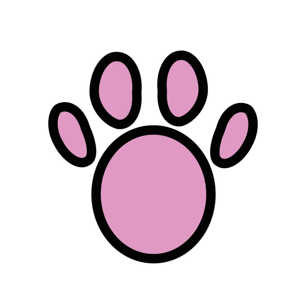 Paw icon. Cat's hand. vector