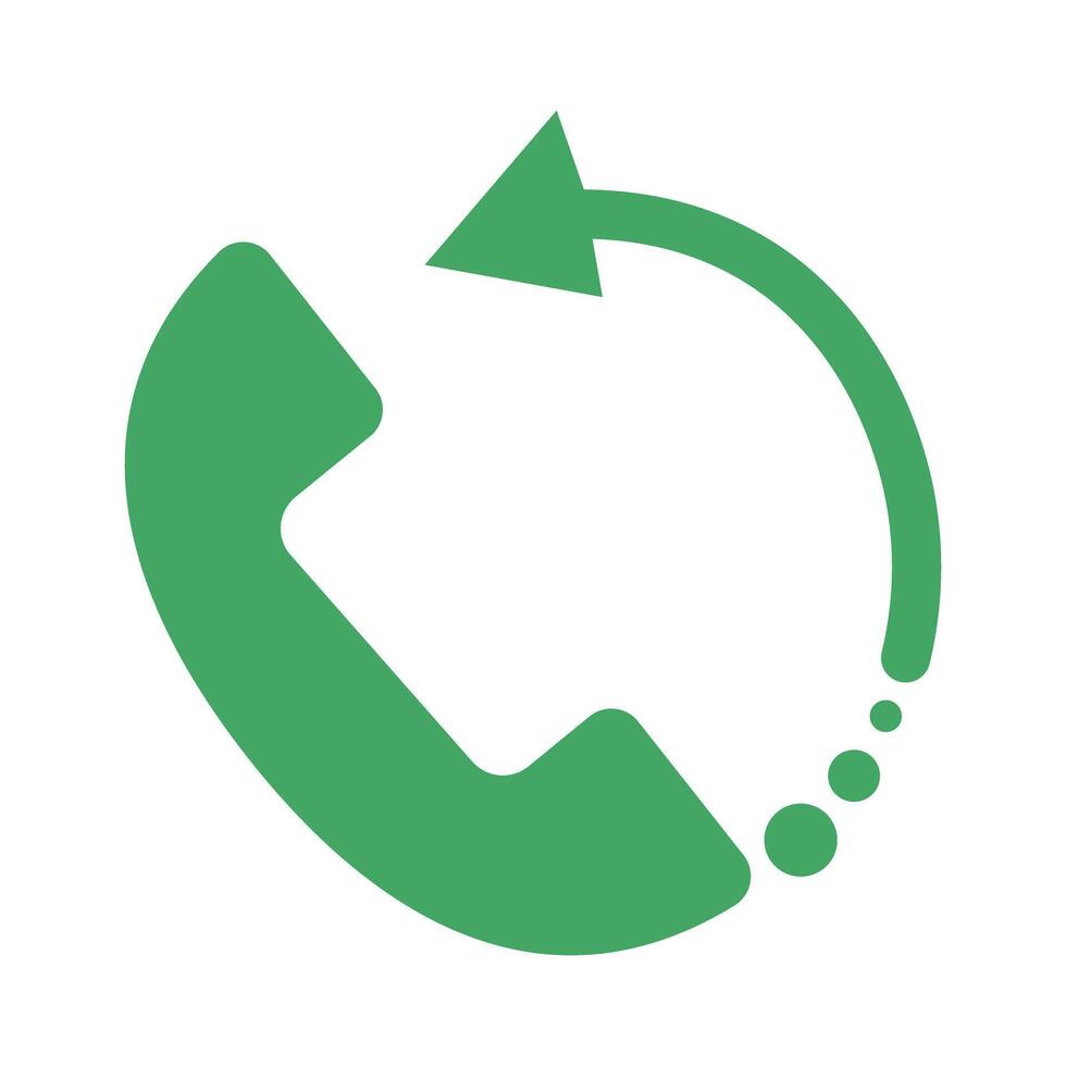 Phone and arrow icon vector