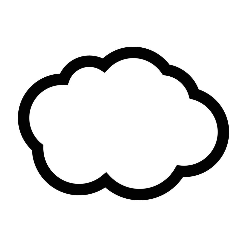 Simple cloud icon. Cloudy icon. vector