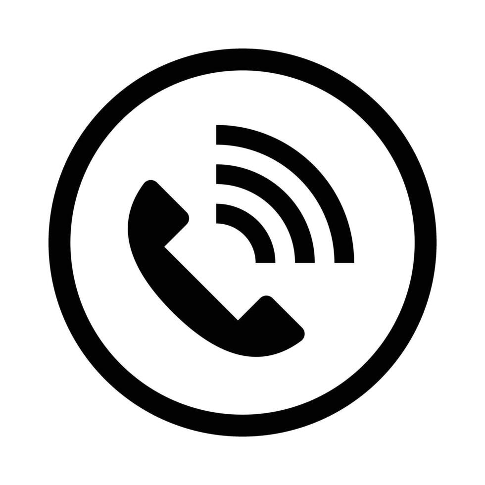 Outgoing phone call icon. vector