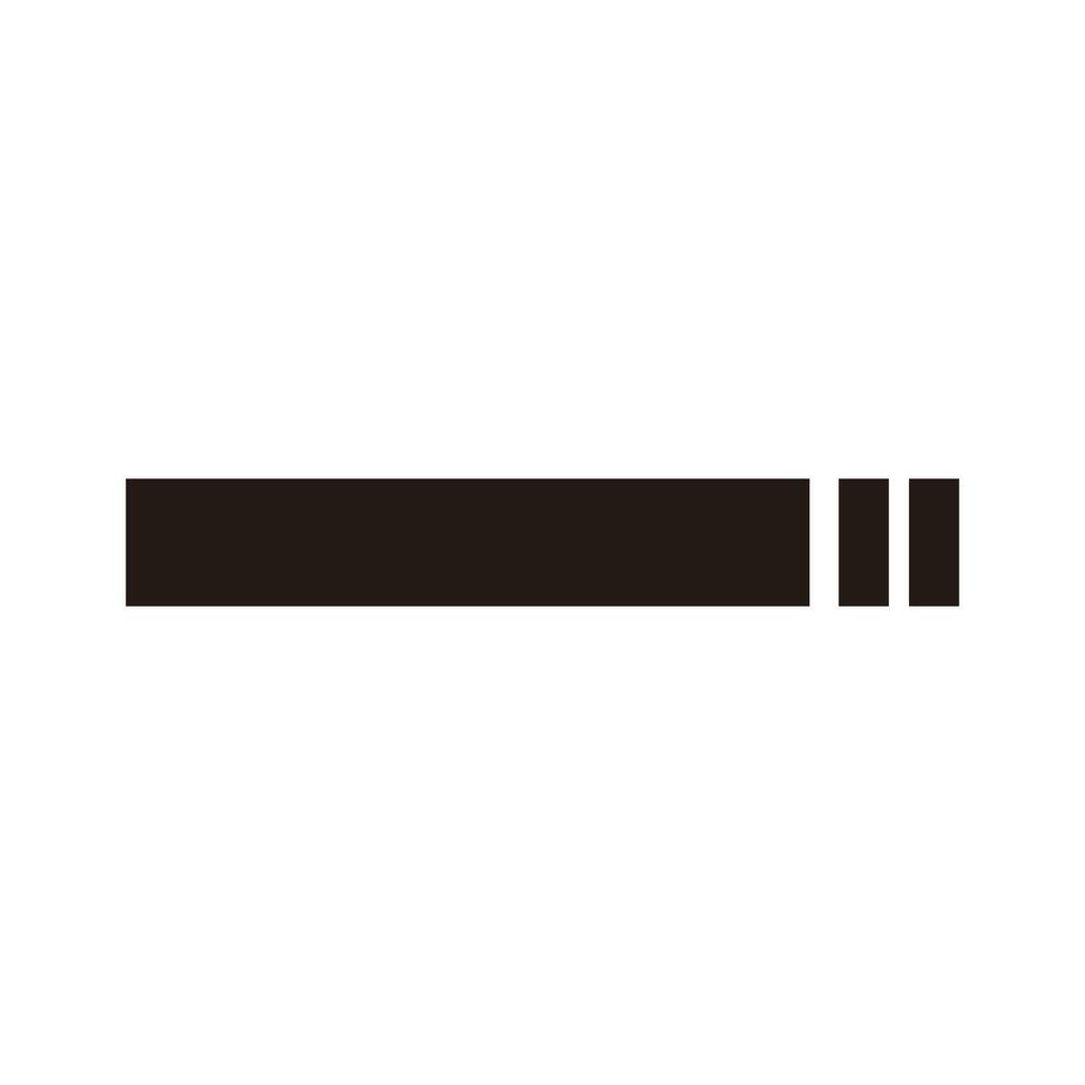 Simple pictogram of cigarette vector