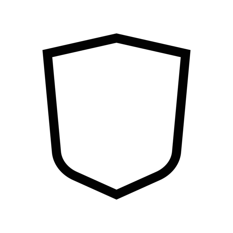 Simple shield icon vector