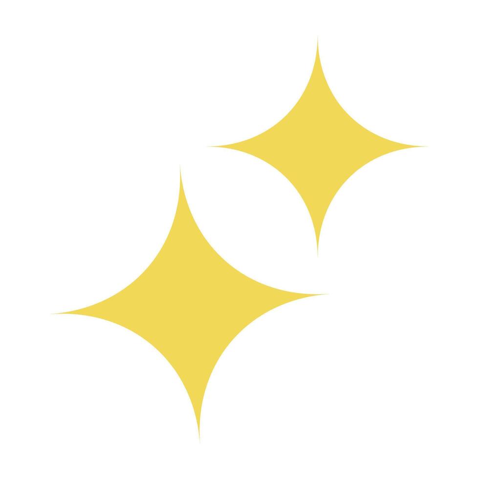 Yellow glittery ornament icon. vector
