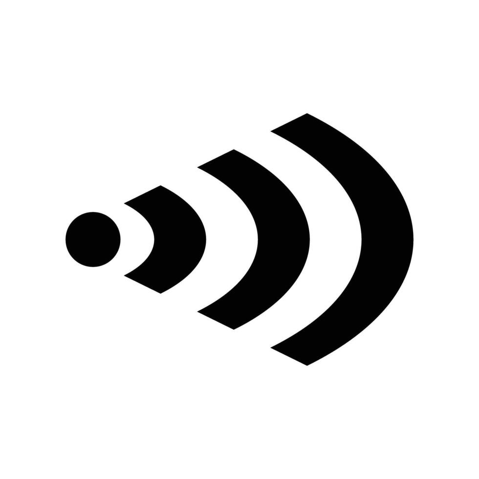 The wifi icon on the side. vector