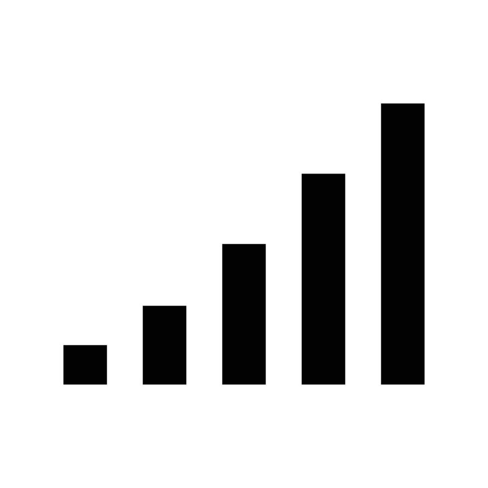 Black radio wave icon. vector