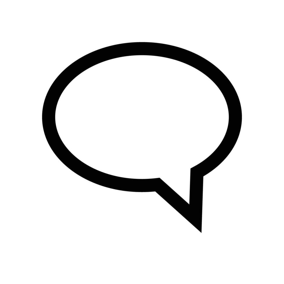 A simple conversation balloon icon. vector