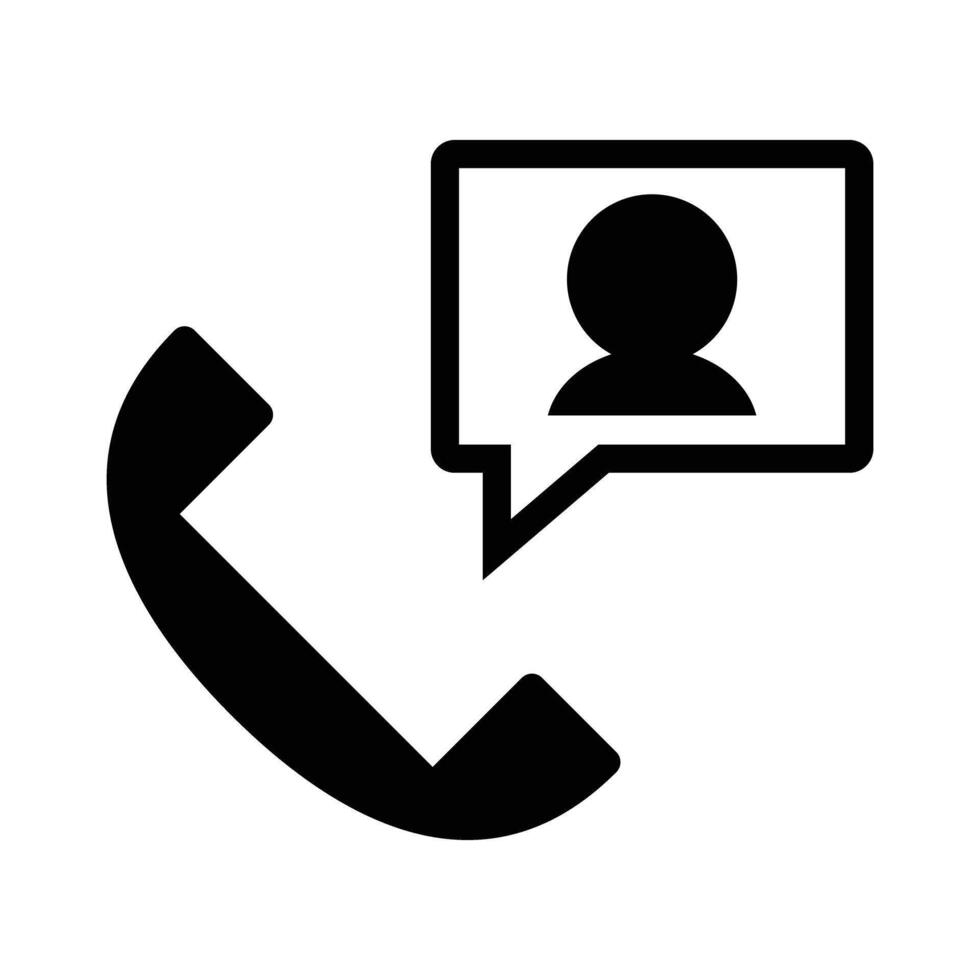 Phone and contact icon vector