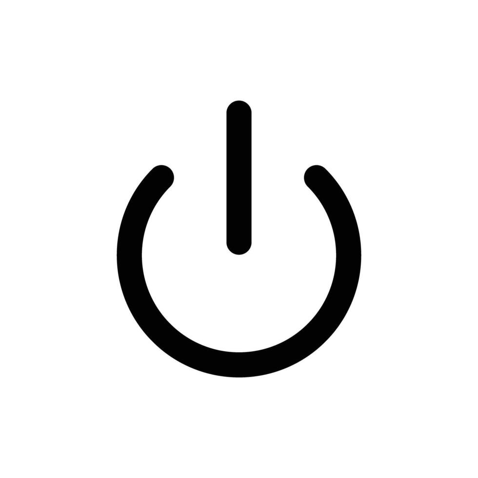 A simple power icon. Switch. vector