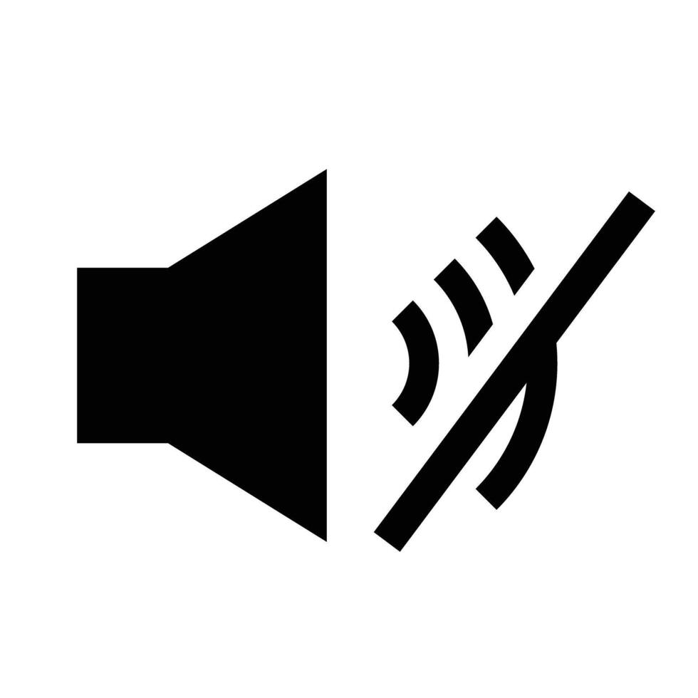 Volume mute icon vector