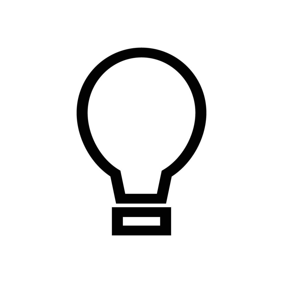 A simple light bulb icon. vector