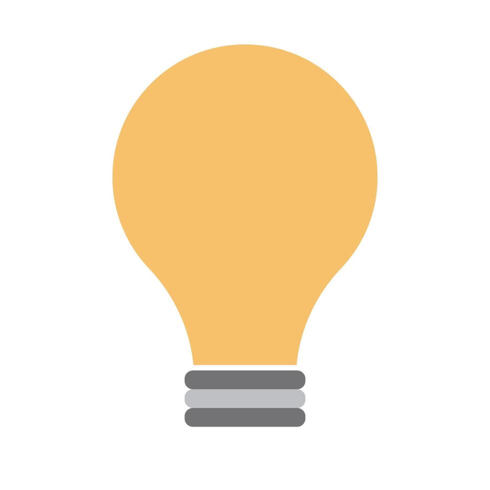 Light bulb icon. Tip and idea. . vector