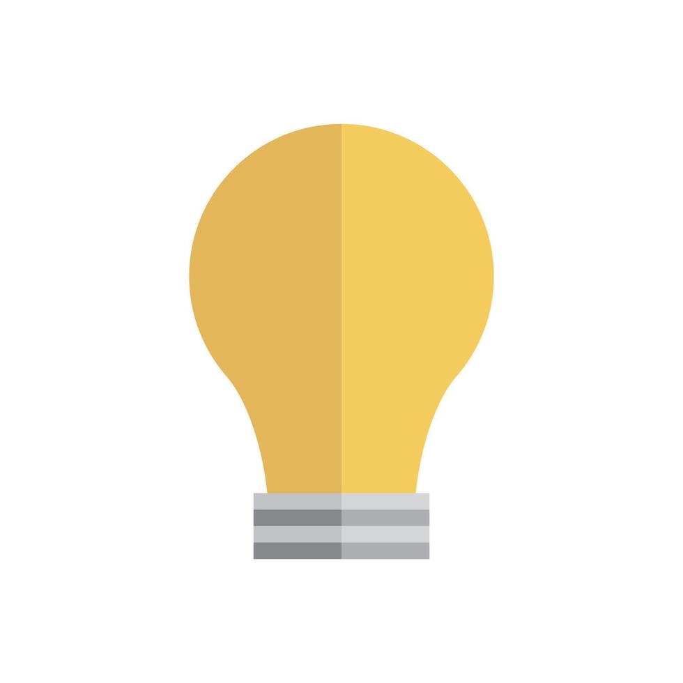 Modern light bulb icon. vector